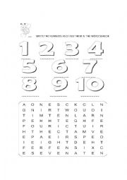 English Worksheet: Easy numbers!!! :)