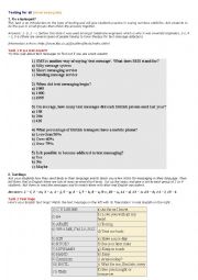 English Worksheet: Texting for all