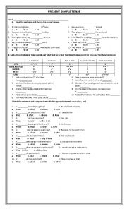 English Worksheet: Present simple