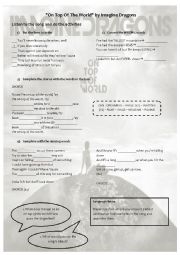 English Worksheet: SONG 