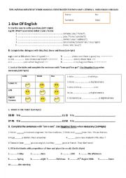 English Worksheet: Exam for beginners