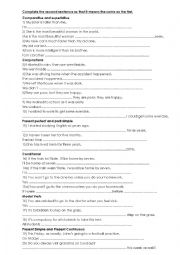 English Worksheet: Paraphrasing 