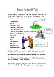 English Worksheet: Small Talk!