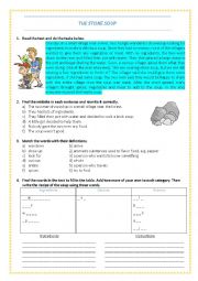 English Worksheet: The Stone Soup