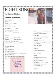 English Worksheet: Song 