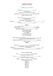 English Worksheet: SONG : ADVENTURE OF A LIFE TIME by Coldplay