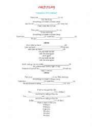 English Worksheet: SONG : ADVENTURE OF A LIFE TIME by Coldplay