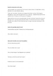 English Worksheet: The Heist