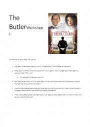 The Butler - Worksheet