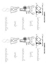 English Worksheet: Summer vacation vocabulary