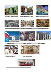 English Worksheet: My neighbourhood - buildings