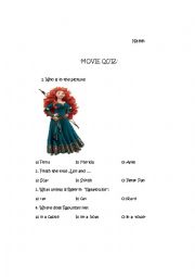 English Worksheet: Movie quiz 1