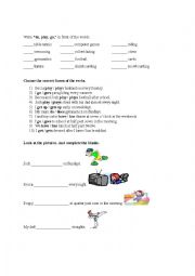 English Worksheet: simple present tense