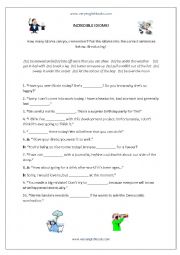 English Worksheet: Incredible Idioms