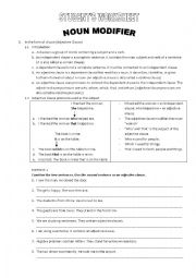 English Worksheet: adjective clause