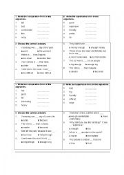 Comparatives and superlatives