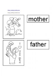 English Worksheet: Family members