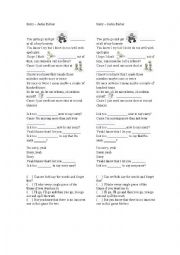 English Worksheet: Extra activity song sorry justin bieber