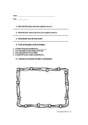 English Worksheet: Earth Movements