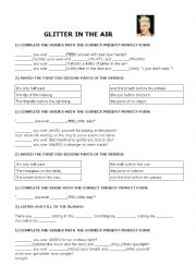 English Worksheet: Glitter in the Air
