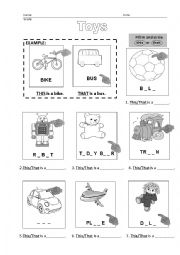 English Worksheet: TOYS - This or That