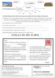 English Worksheet: tourism-lesson 3