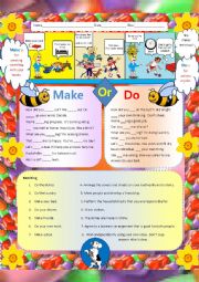 English Worksheet: Make or Do