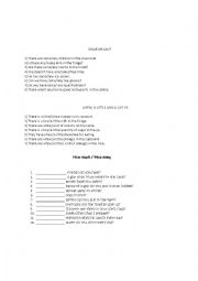 English Worksheet: some-any