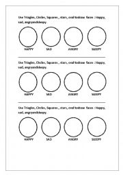 Draw faces using shapes