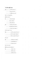 English Worksheet: tick the right item