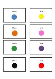 English Worksheet: I have, who has
