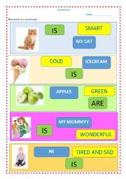 English Worksheet: Word order