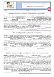 English Worksheet: Verb tenses - genetics