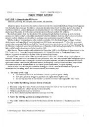 English Worksheet: Afro-Americans struggle