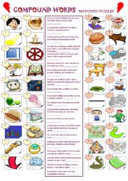 English Worksheet: Compound Words