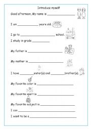 English Worksheet: Introducing guideline