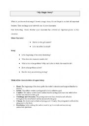 English Worksheet: Reading Activities Book Project 