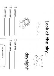 English Worksheet: Look at the sky