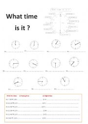 English Worksheet: What time is it ?