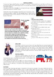 English Worksheet: American Symbols