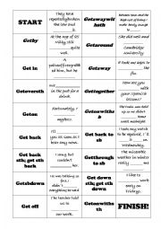 Phrasal Verb Dominoes (Get)