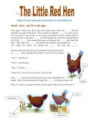 The Little Red Hen (Watch, listen, and  ....)