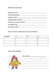 English Worksheet: anwers the questions