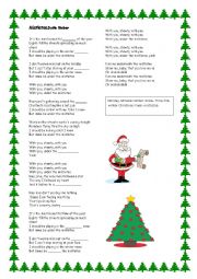 English Worksheet: MISTLETOE SONG JUSTIN BIEBER