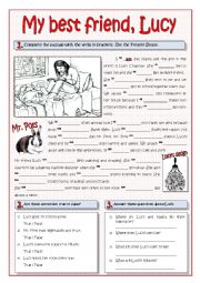 English Worksheet: MY BEST FRIEND LUCY