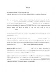 English Worksheet: Britain