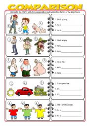 English Worksheet: comparison