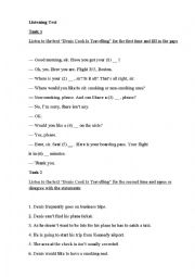 English Worksheet: control tests in reading,writing and listening
