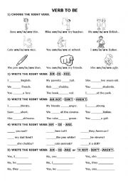 English Worksheet: REVISON BE- HAVE