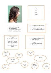 English Worksheet: Hair